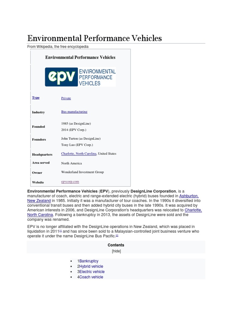 Environmental Performance Vehicles | PDF | Zero Emissions Vehicles ...