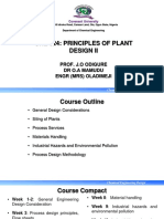 Chemical Engineering Design Course Outline