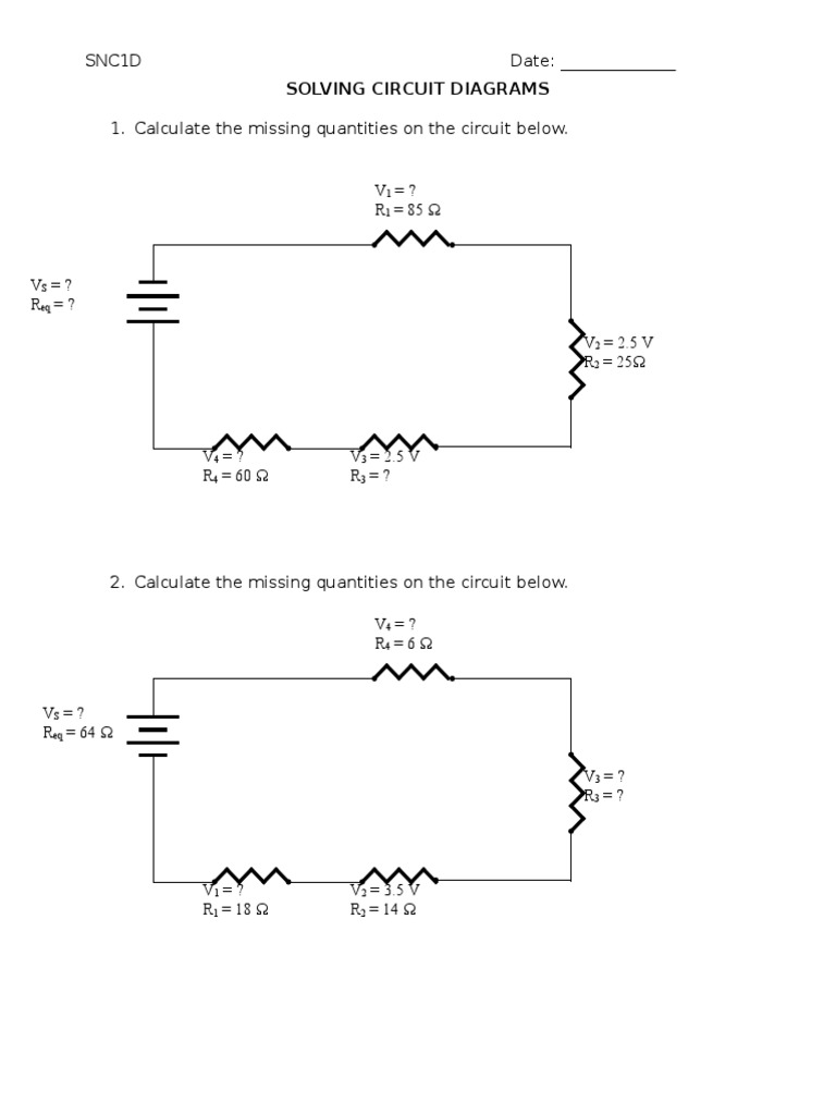 Circuit Calculations and Solutions | PDF
