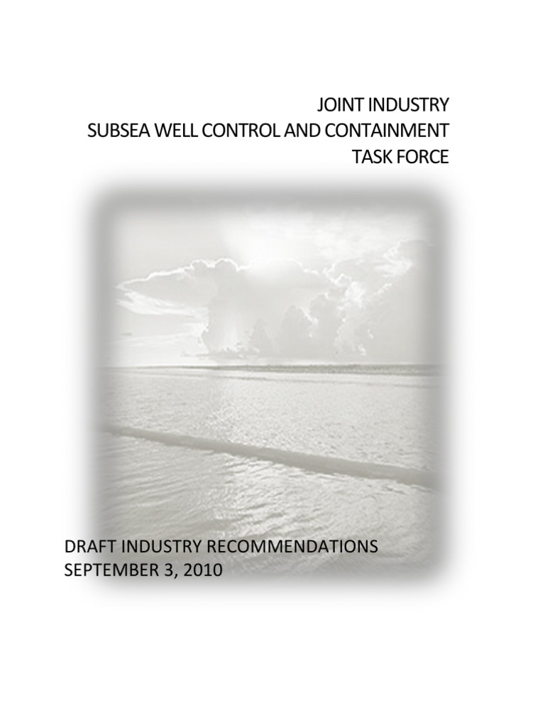 Subsea Well Control Recommendations Report | PDF | Subsea (Technology ...