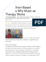 Top 12 Brain-Based Reasons Why Music As Therapy Works: Karen Merzenich
