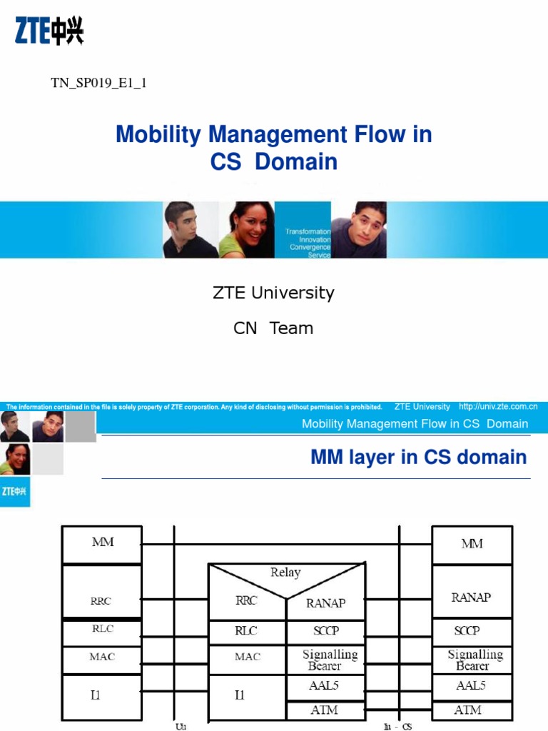 06-TN - SP019 - E1 - 1 Mobility Management Flow in CS Domain-15 | PDF ...