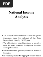 National Income Analysis