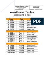 Cartell Acollida Alumnes Aules I Tutors