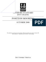 DNV-OS-E301 Position Mooring PDF