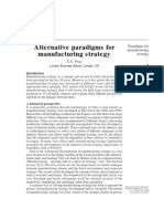 Alternative Paradigms For Manufacturing Strategy: C.A. Voss