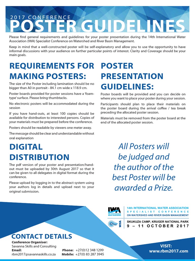 2017 Conference Poster Presentation Guidelines | PDF | Poster | Graphic ...