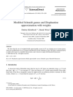 Modified Schmidt Games and Diophantine Approximation With Weights - Kleinbock, Weiss