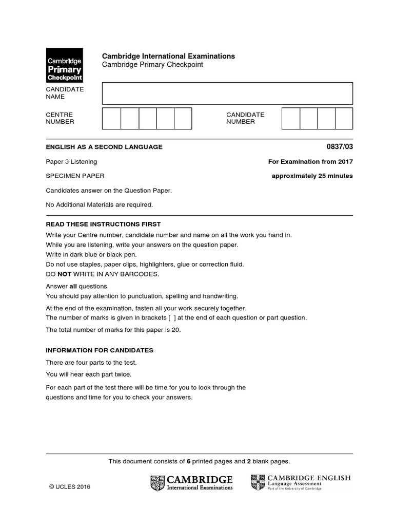 cambridge-primary-checkpoint-english-specimen-paper-1-2018-mark-scheme