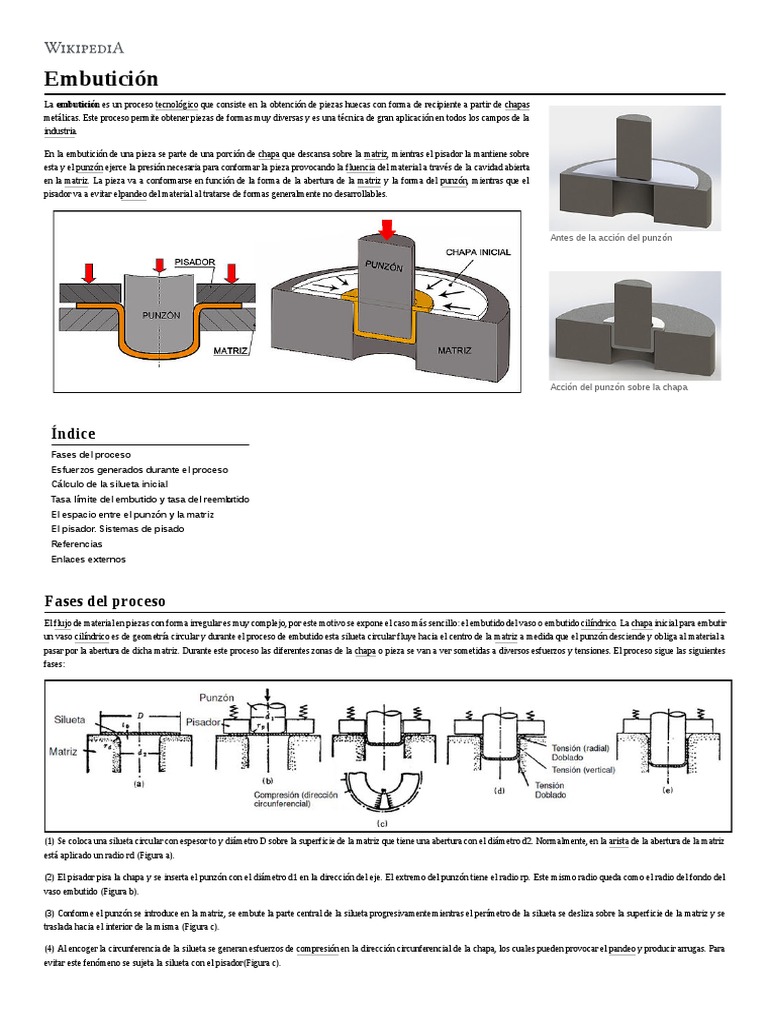 Embutición | PDF | Science | Ingeniería
