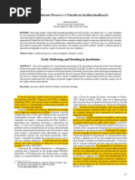 Acolhimento Precoce e o Vínculo Na Institucionalização