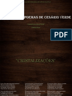 Análise dos poemas Cristalizações e Frígida de Cesário Verde