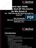 Black Ops 2008 - It’s the End of the Cache as We Know It