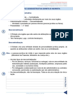 Resumo 652545 Gustavo Scatolino 31259430 Direito Administrativo 2017 Aula 21 Organizacao Administrativa Direta e Indireta