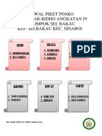 Jadwal Piket Posko