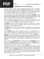 A Importância Da Disciplina