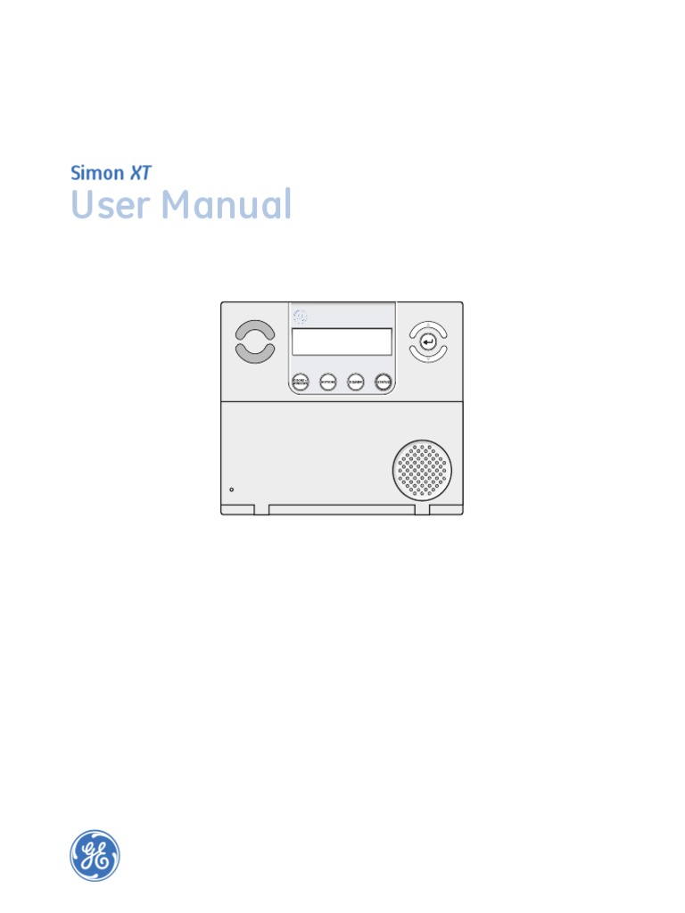User Manual Simon XT PDF Security Alarm License