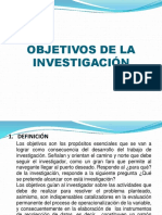 Objetivos de La Investigación