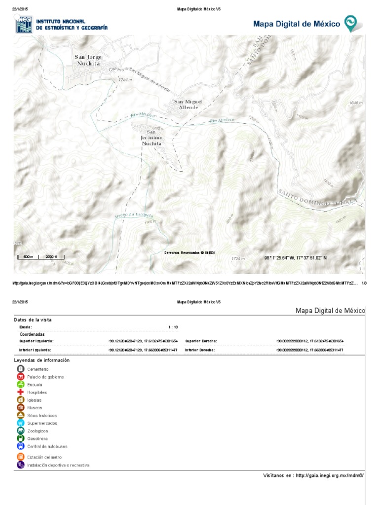Mapa Digital de México V6 | PDF