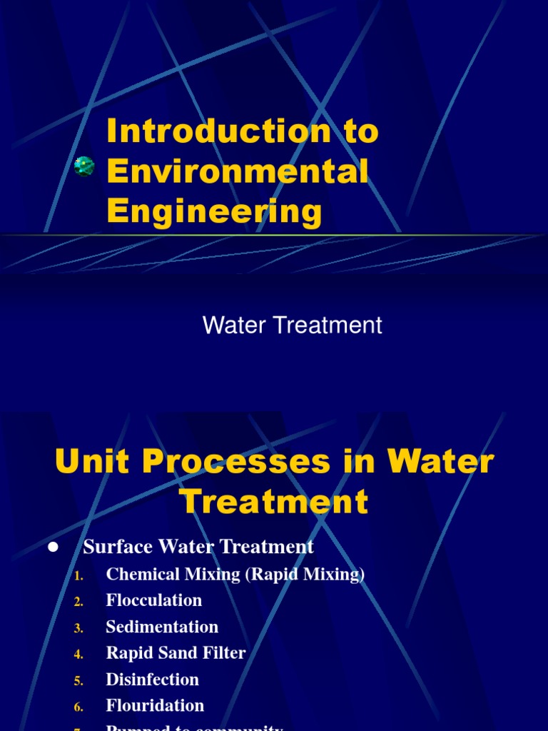 Water Treatment PDF Water Purification Chemical Processes
