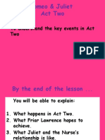 Objective: To Understand The Key Events in Act Two