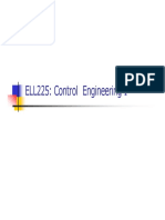 ELL225: Control Engineering-I