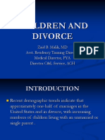 Children and Divorce: Zaid B. Malik, MD Asst. Residency Training Director Medical Director, PYA Director C&L Service, ACH