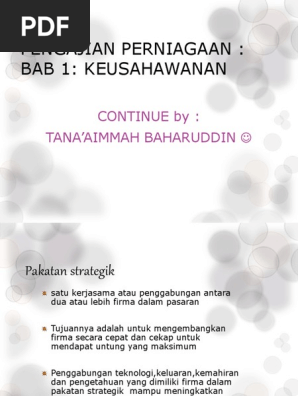 Pakatan Strategik Sumber Modal Bantuan Perniagaan Pdf