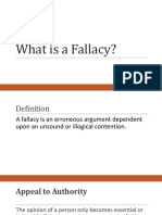 Lesson 2 Fallacies