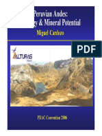 Peruvian Andes Geology & Mineral Potential