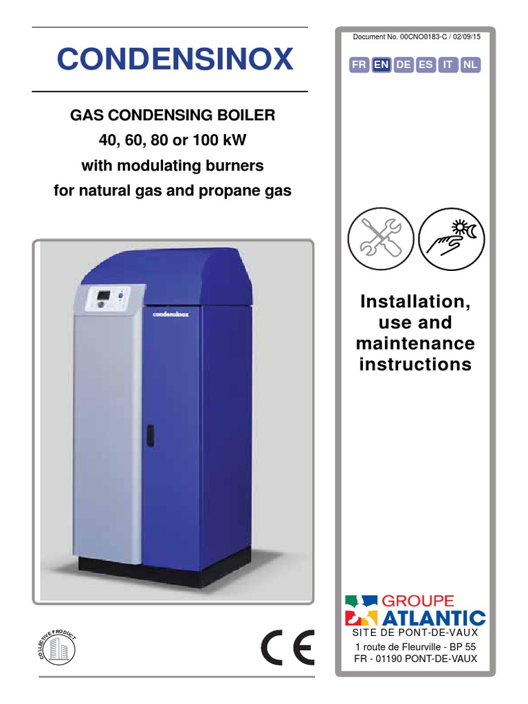 Installation Manual Condensinox | PDF | Boiler | Water