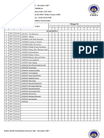 Daftar Hadir Perkuliahan Semester Juli