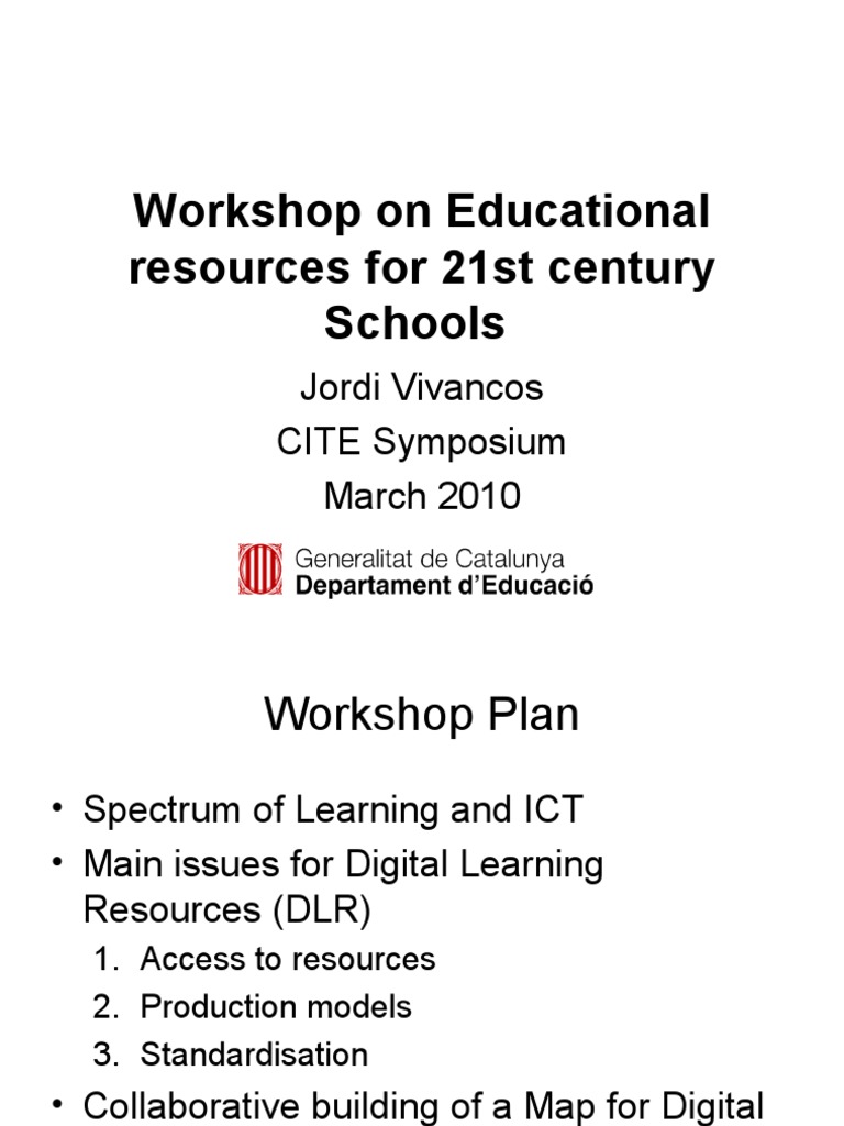 Digital Learning Resources Workshop | PDF | Computing | Information Science