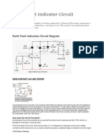 Earth Fault Indicator Circuit and Other Electrical Fault Detector