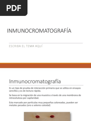 INMUNOCROMATOGRAF A PDF