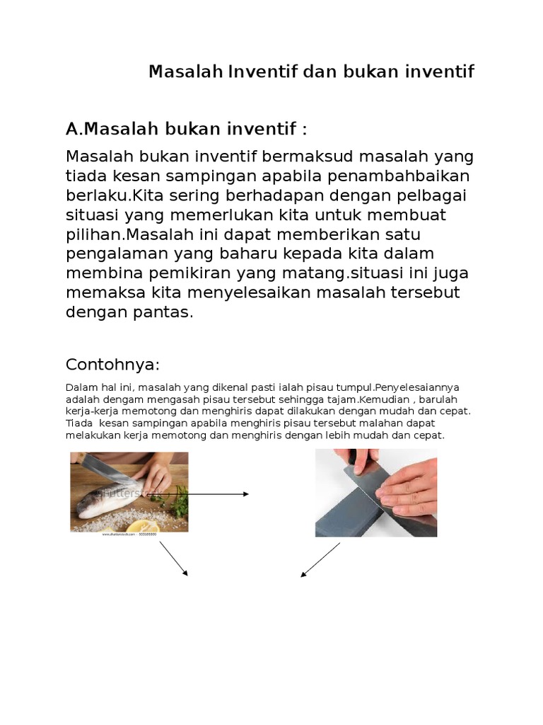 Masalah Inventif Dan Bukan Inventif | PDF | Karier & Perkembangan | Seni