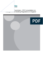 Easier To Read Summary - 2012 Consultation On Changes To The Building Regulations in England