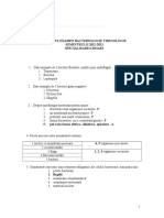 Subiecte Bacteriologie Examen