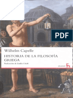 Capelle, Wilhelm - Historia de La Filosofia Griega PDF