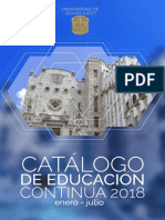 Catalogo Educacion Continua Enero Julio 2018