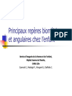 Principaux Repères Biométriques Et Angulaires Chez L'enfant