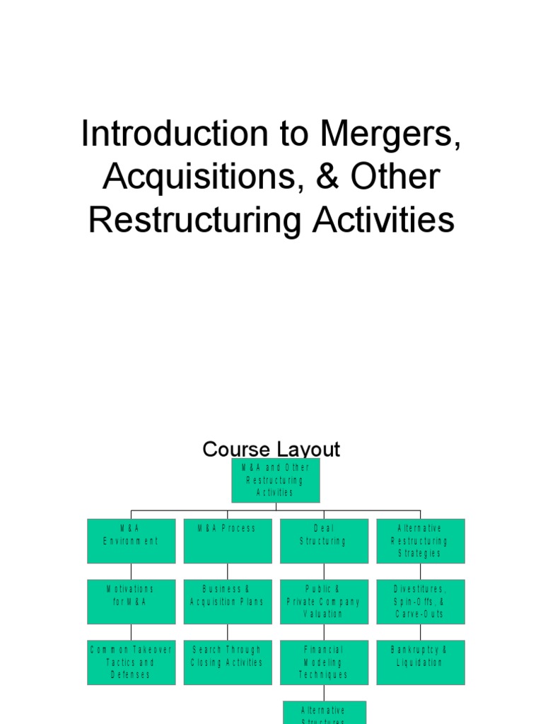 Mergers & Acquisitions Overview | PDF | Mergers And Acquisitions ...