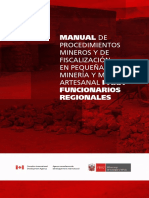 Manual Pequeña Minería y Minería Artesanal Para Funcionarios Regionales