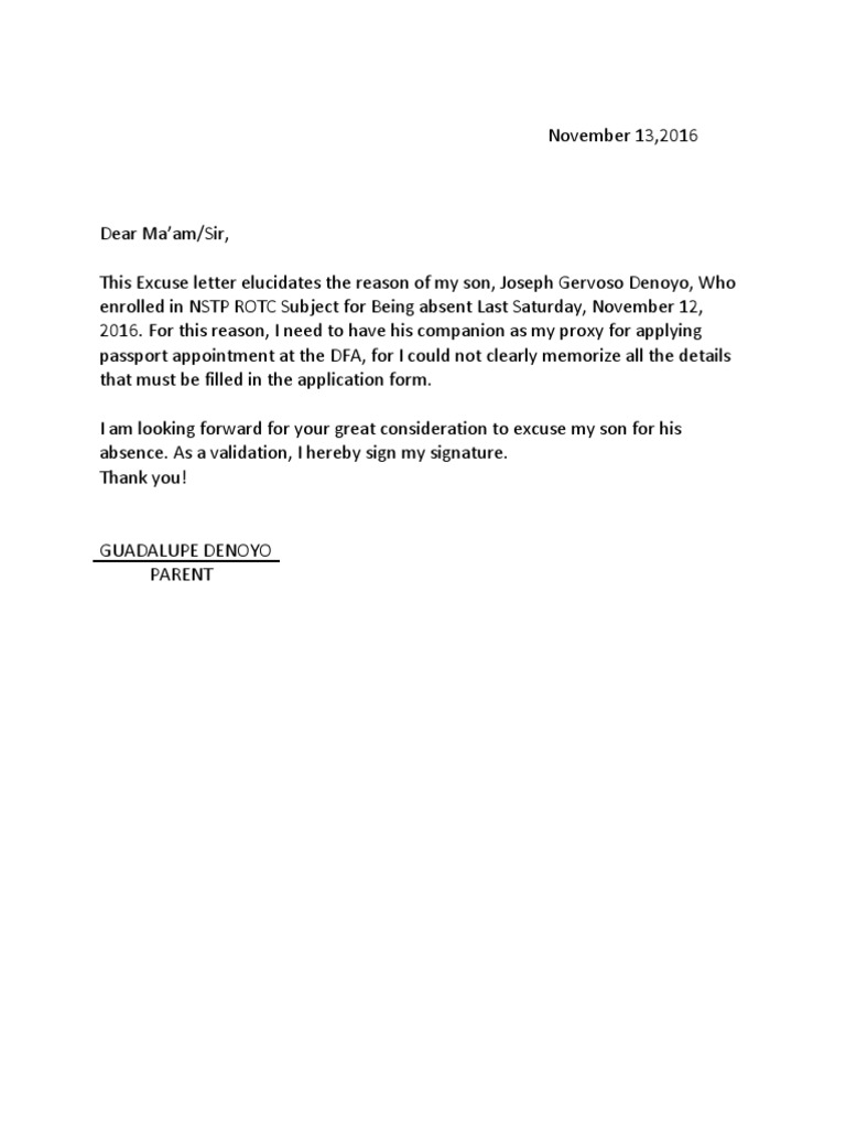 example of application letter for rotc officer