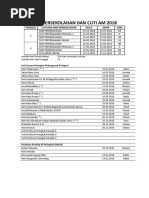 Penggal Persekolahan Dan Cuti Am 2018