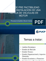 Tesis de Prefactibilidad para La Instalacion de Una Fabrica de Valvulas de Motor en Lima