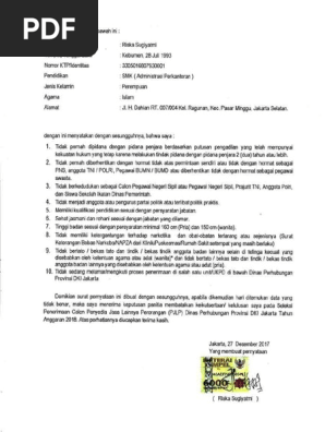 Surat Lamaran Kerja Pjlp Riskapdf