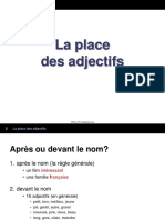 3 La Place Des Adjectifs