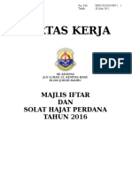 Kertas Kerja Iftar2016