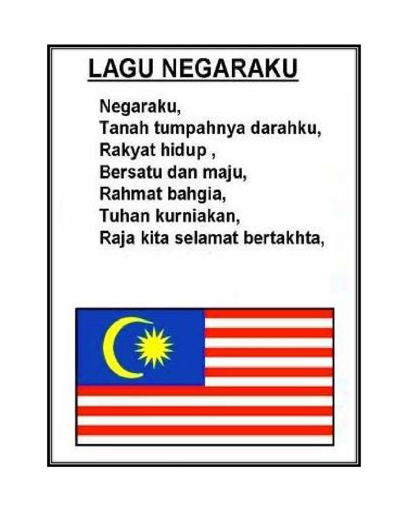 lirik lagu negara ku